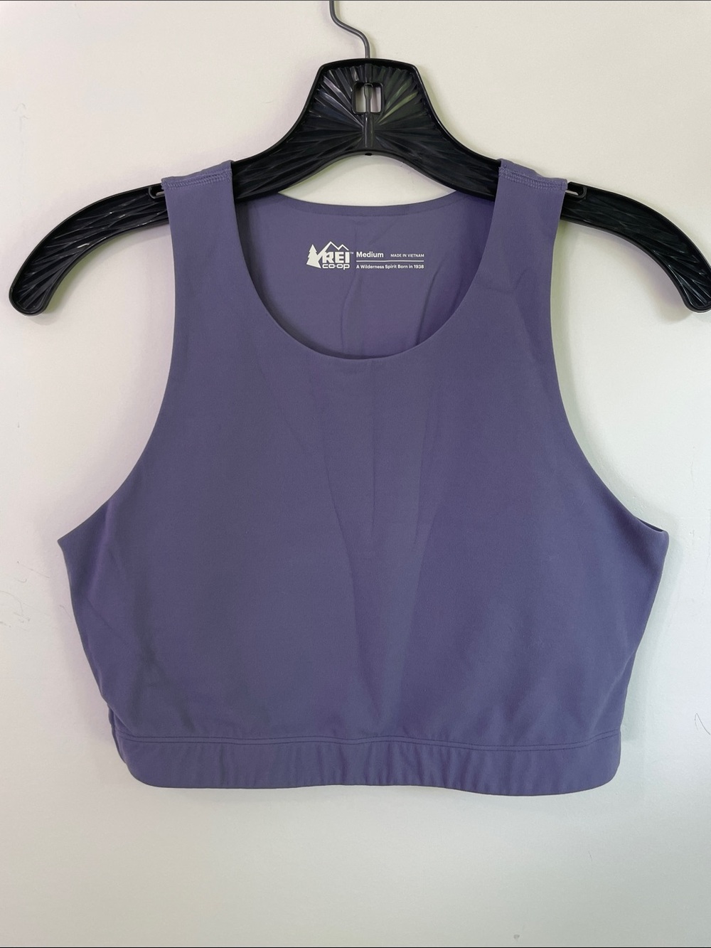 REI Co-Op Take Your Time Women’s Purple Scoop-Neck Sports Bra Size M